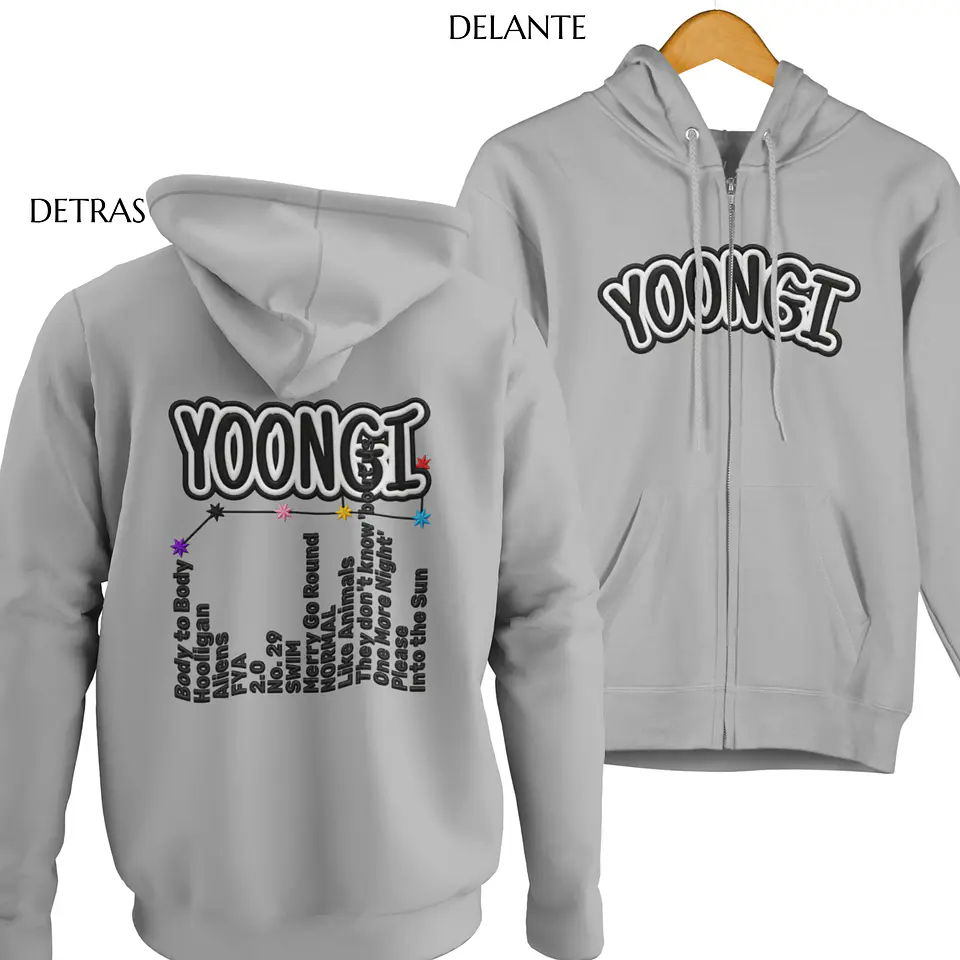 Polerón BTS Yoongi | Stitch Style 6