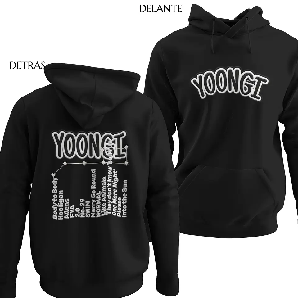 Polerón BTS Yoongi | Stitch Style 7
