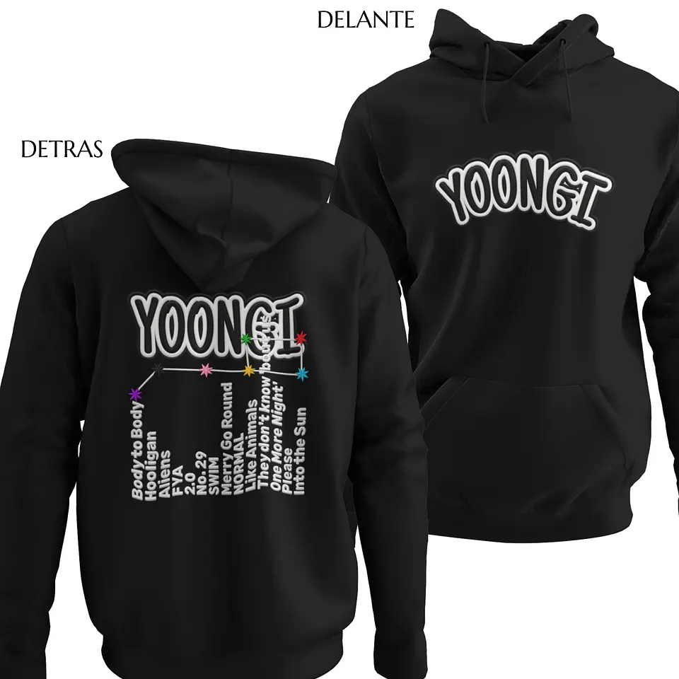 Polerón BTS Yoongi | Stitch Style 8