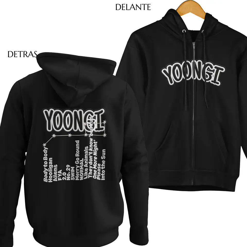 Polerón BTS Yoongi | Stitch Style 9