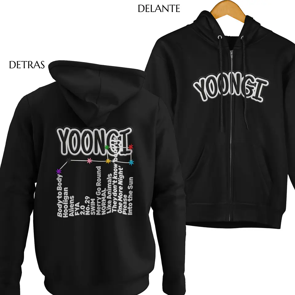 Polerón BTS Yoongi | Stitch Style 10