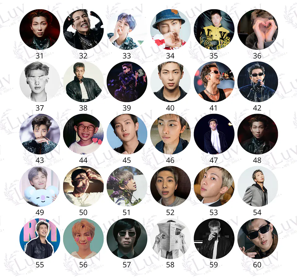 Chapitas RM BTS | Colección Namjoon 3