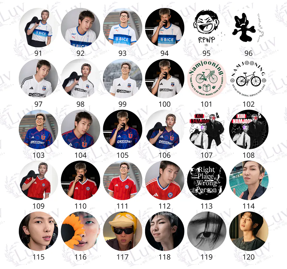 Chapitas RM BTS | Colección Namjoon 5