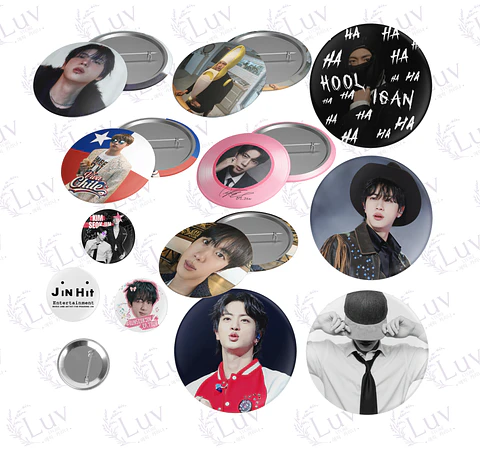 Chapitas Jin BTS | Colección Seokjin
