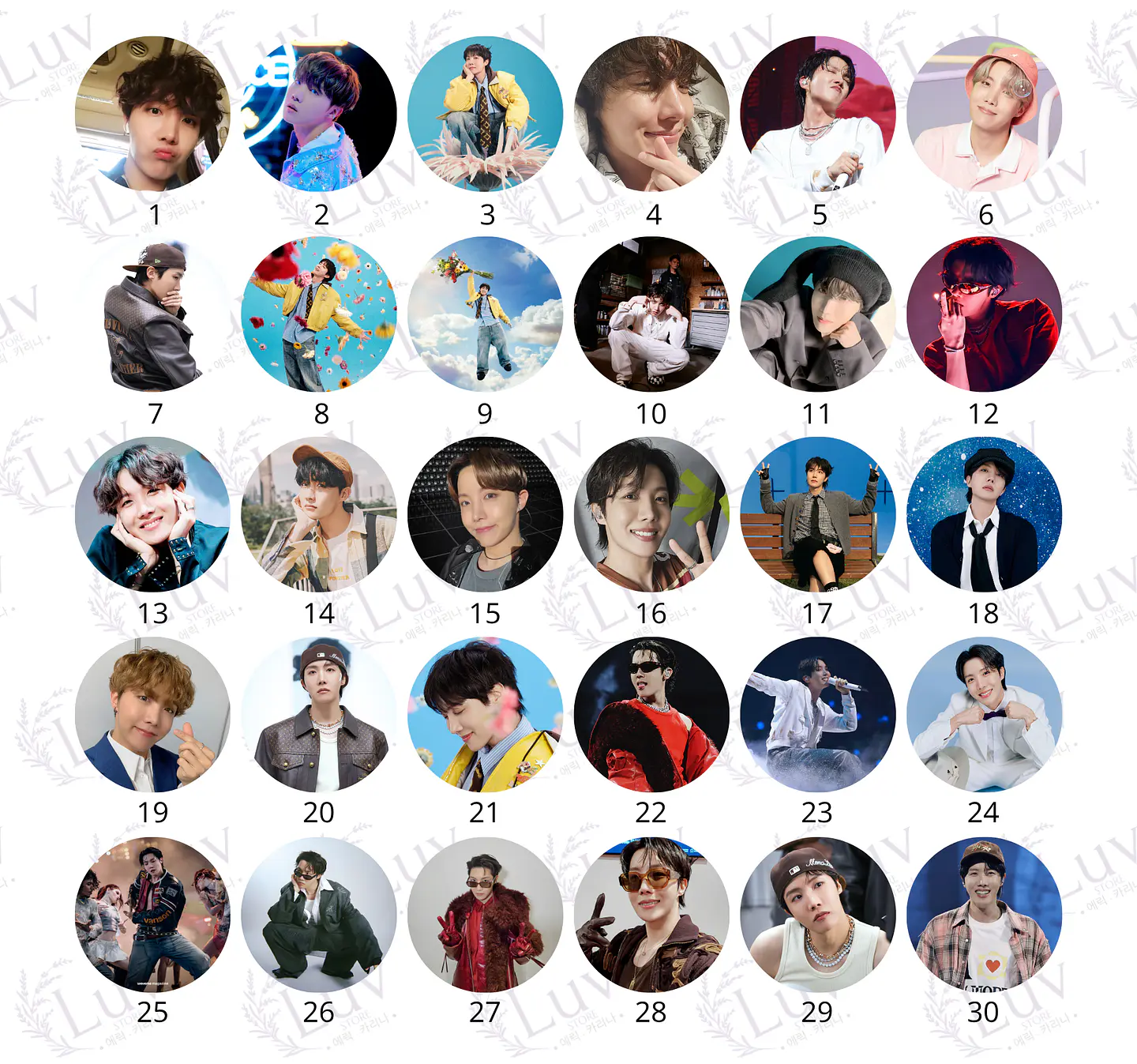 Chapitas J-Hope BTS | Colección Hoseok 2