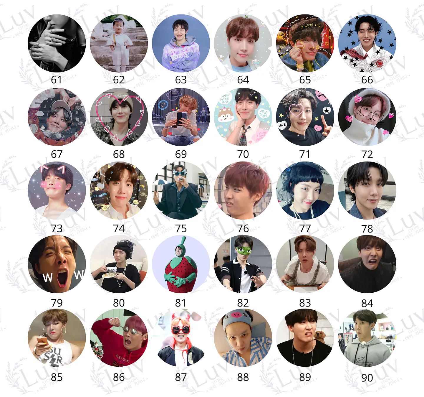 Chapitas J-Hope BTS | Colección Hoseok 4