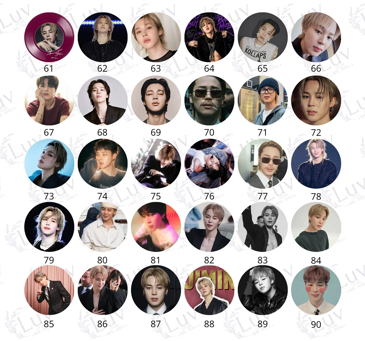 Chapitas Jimin BTS | Colección Park Jimin 4