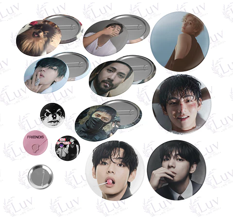 Chapitas V BTS | Colección Taehyung