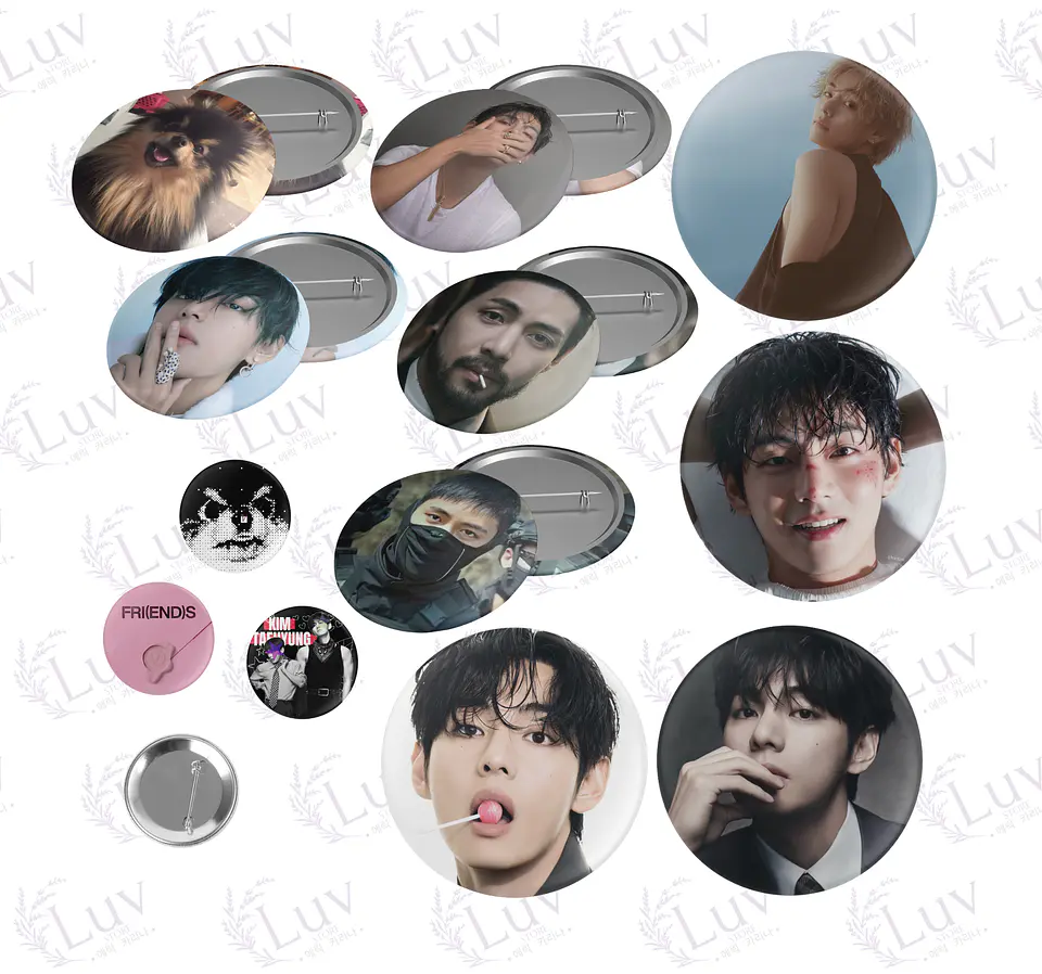Chapitas V BTS | Colección Taehyung 1