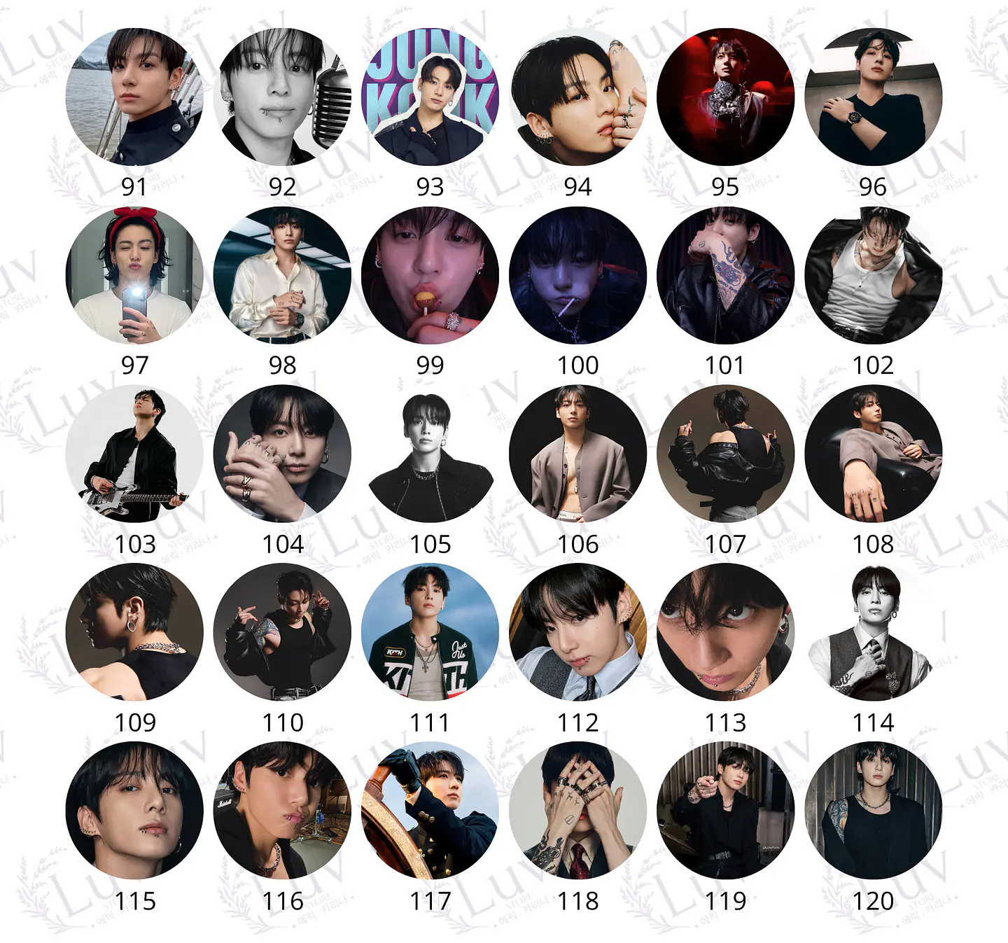 Chapitas Jungkook BTS | Colección Jungkook 5