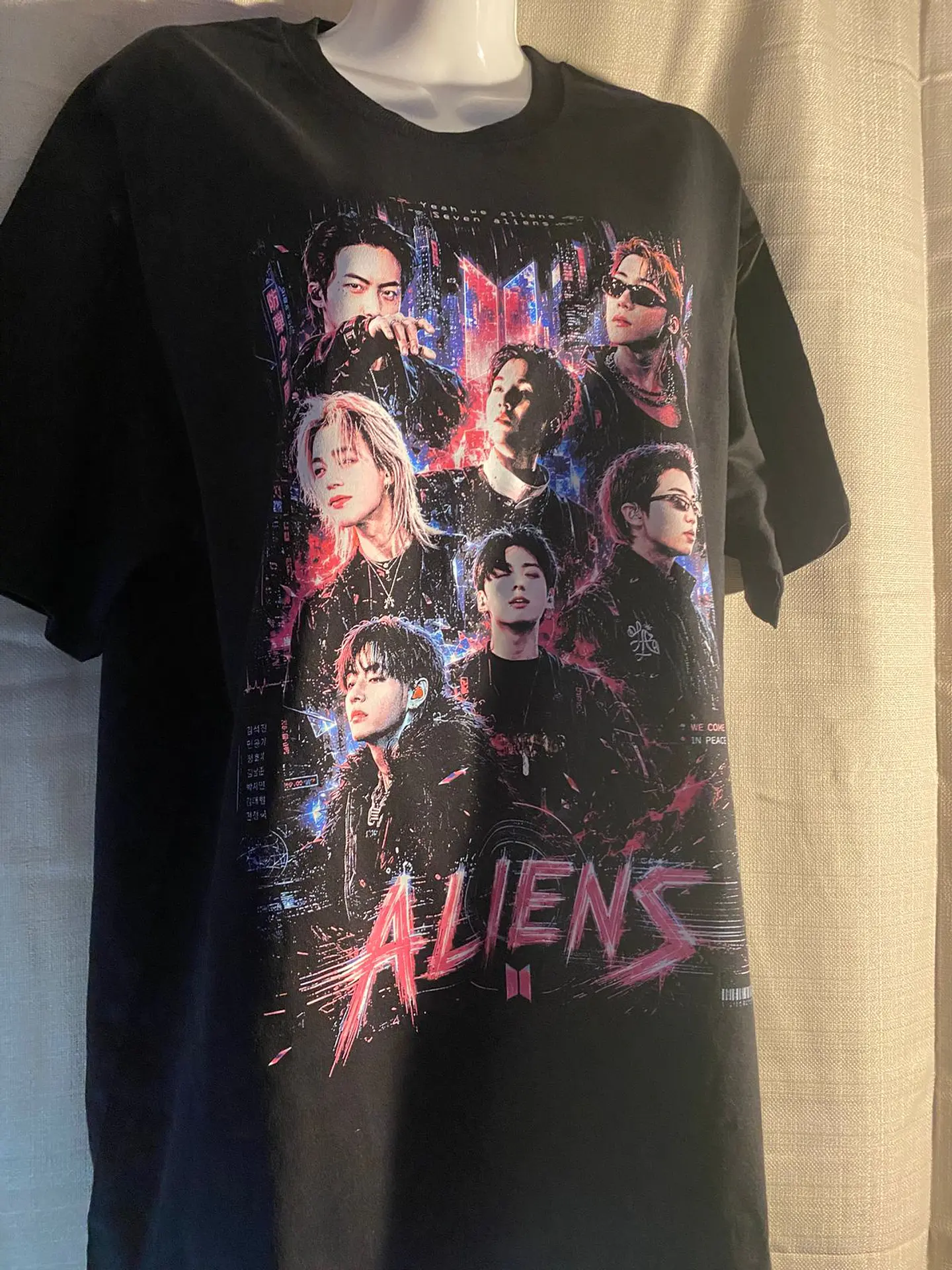 Polera BTS OT7 | Alien Connection 6