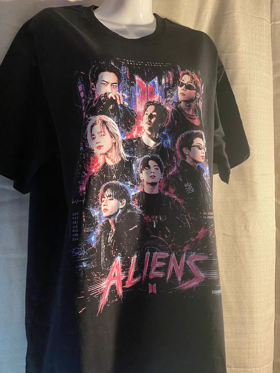 Polera BTS OT7 | Alien Connection 6
