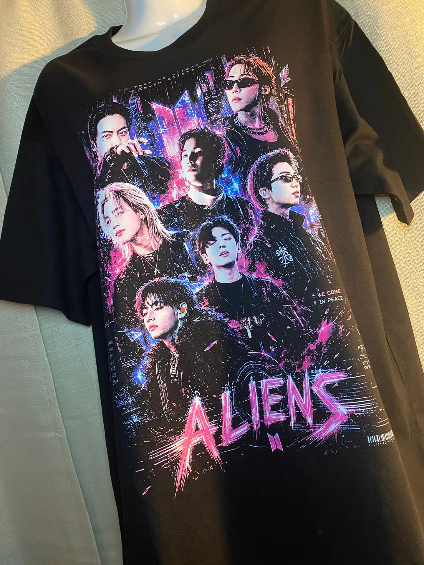 Polera BTS OT7 | Alien Connection 7