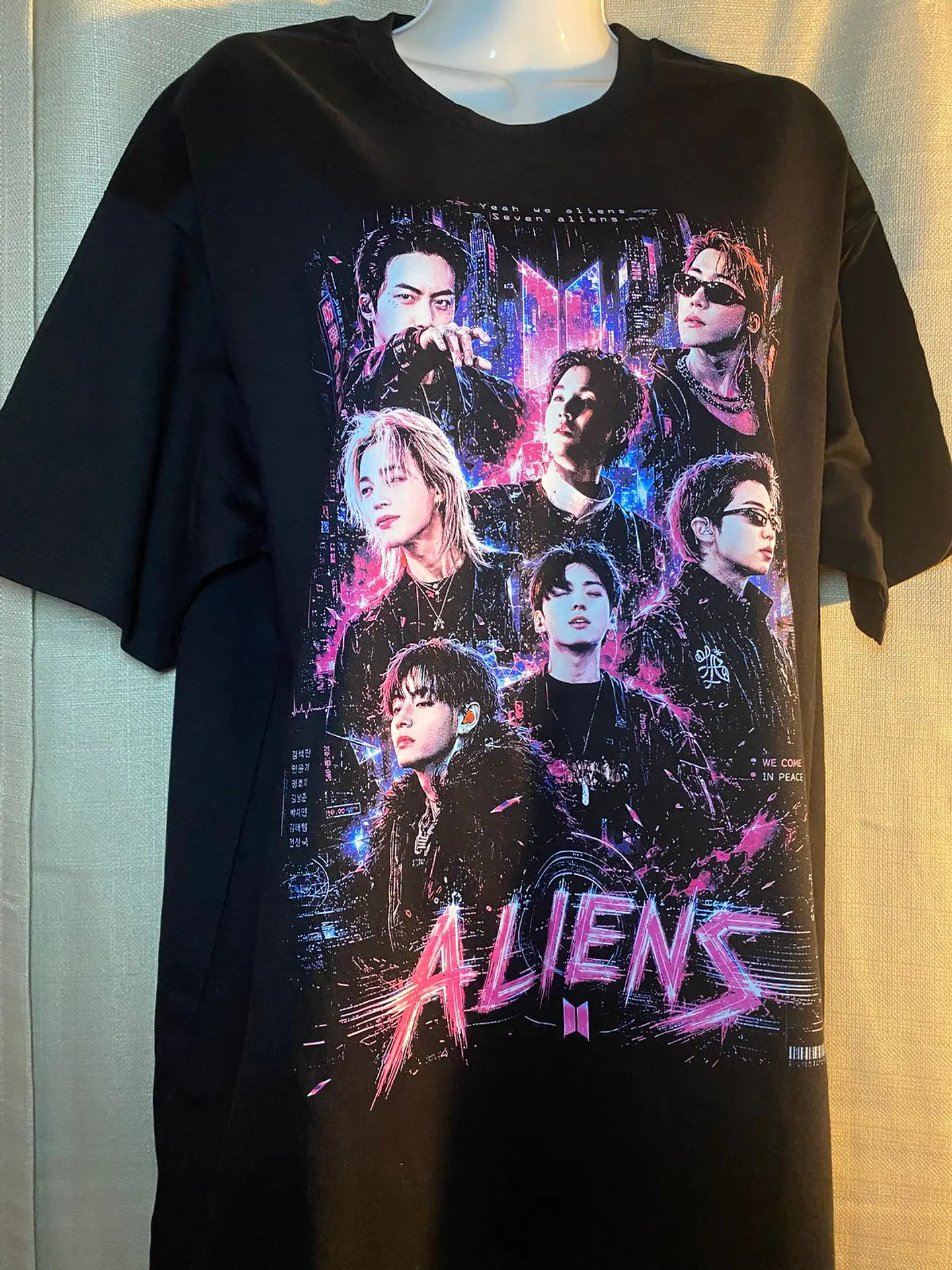 Polera BTS OT7 | Alien Connection 9