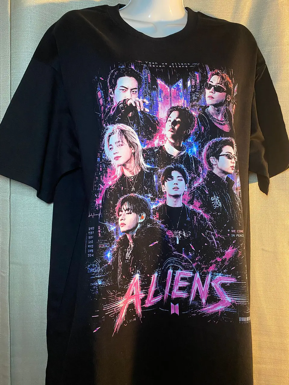 Polera BTS OT7 | Alien Connection 9