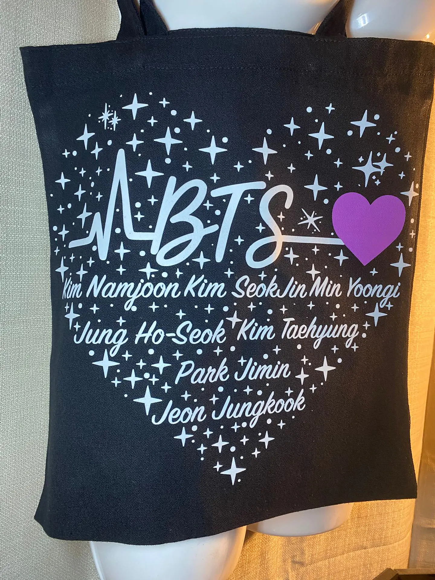Totebag BTS OT7 | Heart Names 6