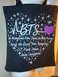 Totebag BTS OT7 | Heart Names - Miniatura 6