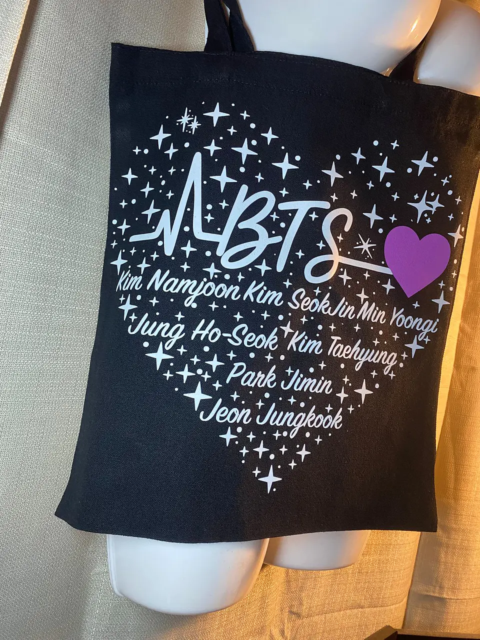 Totebag BTS OT7 | Heart Names 7