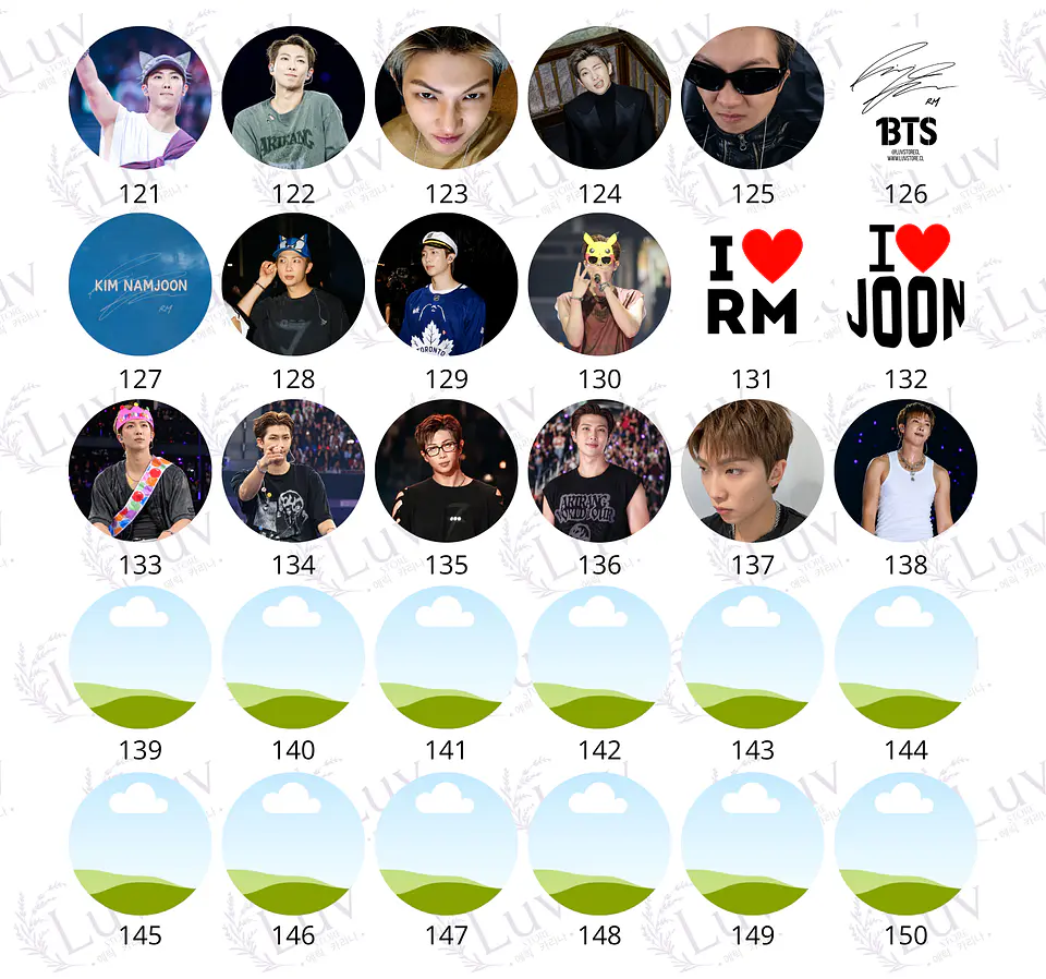 Chapitas RM BTS | Colección Namjoon 6