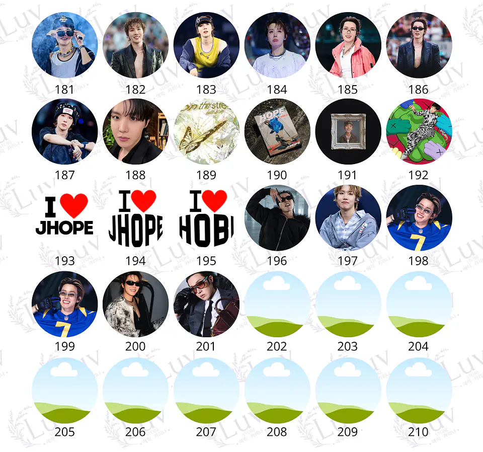 Chapitas J-Hope BTS | Colección Hoseok 8