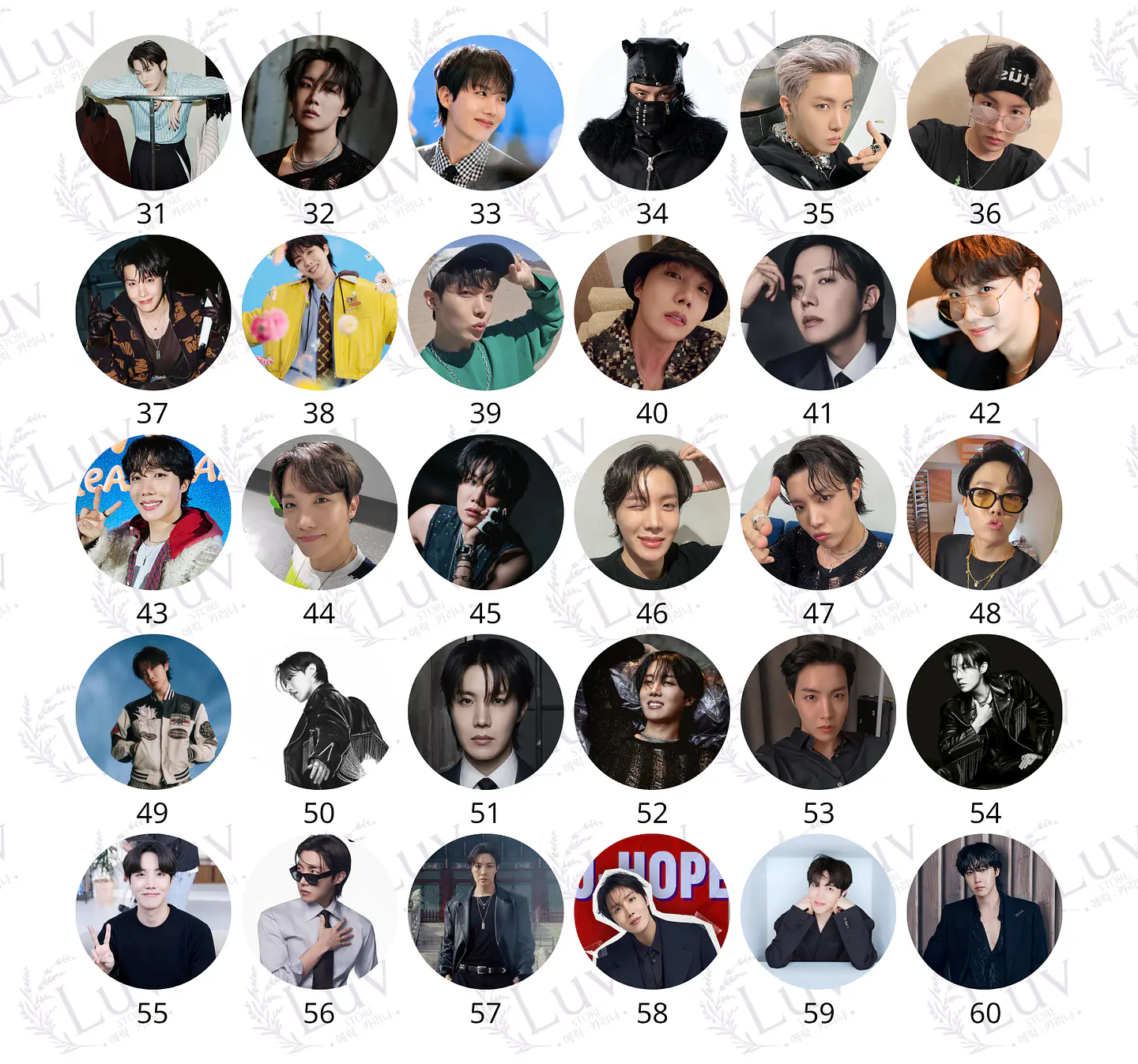 Chapitas J-Hope BTS | Colección Hoseok 3