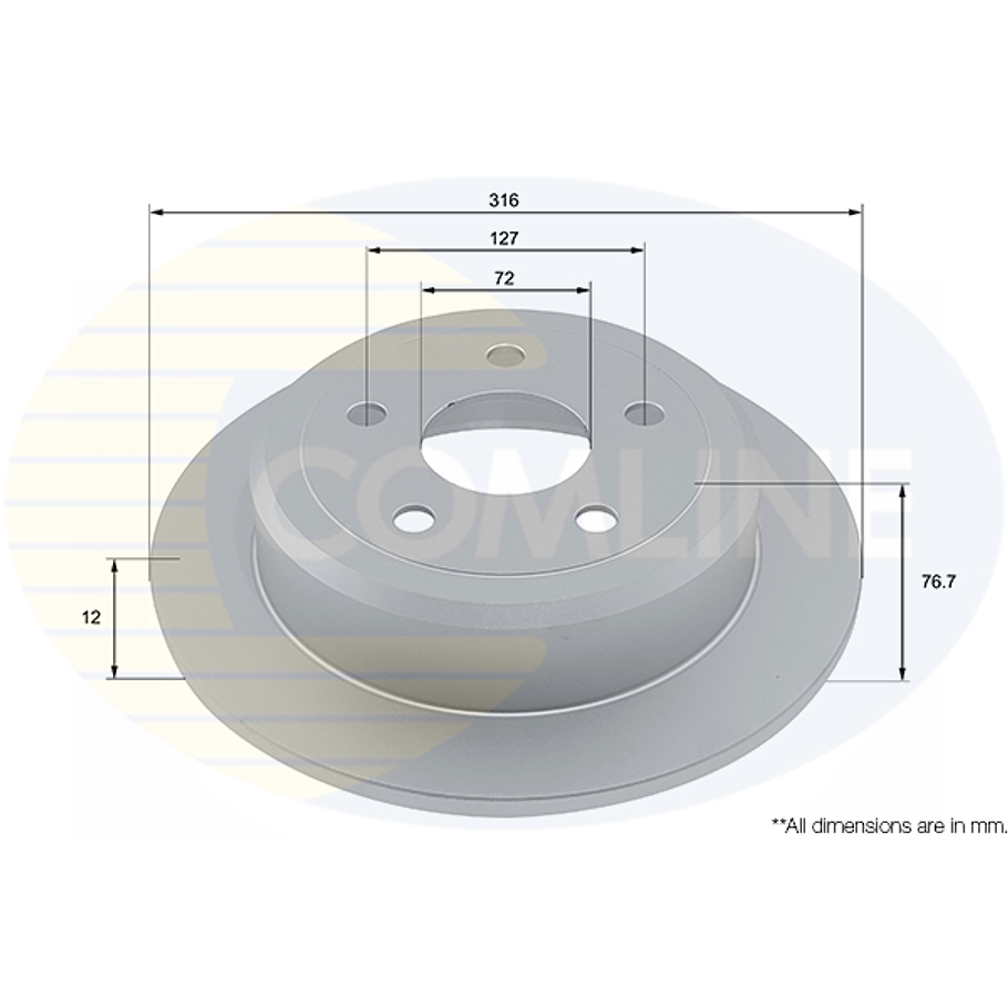 Disco Freno COMLINE ADC4072 1