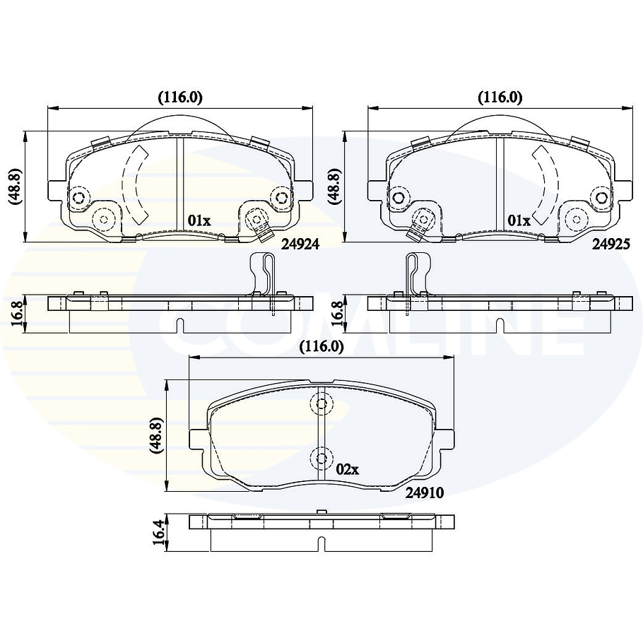 Pastillas Freno COMLINE CBP36008 1