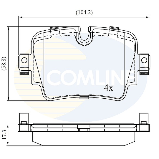 Pastillas Freno COMLINE CBP02454