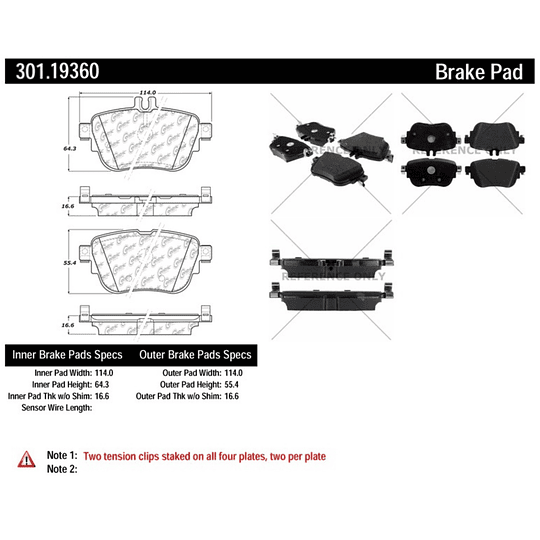 Pastillas Freno Mercedes Benz E220d 2017-2023 Trasero