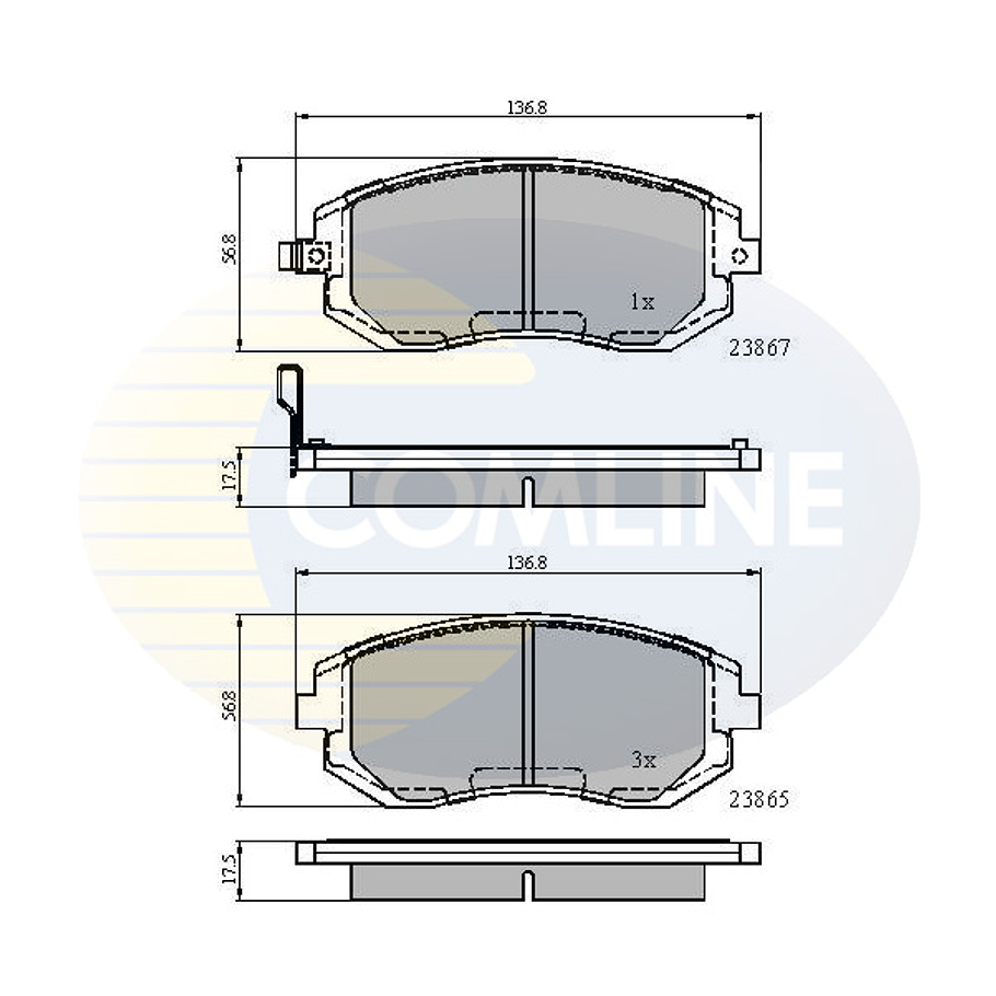 Pastillas Freno Subaru Outback 2010-2014 Delantero 2