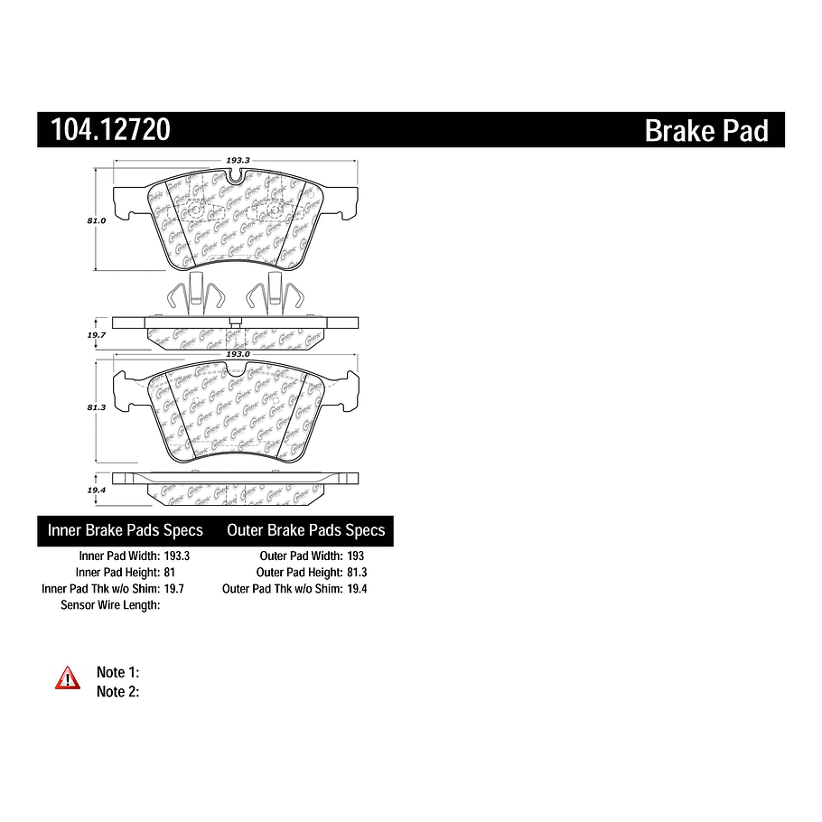 Pastillas Freno Mercedes Benz GL400 2006-2012 Delantero 8