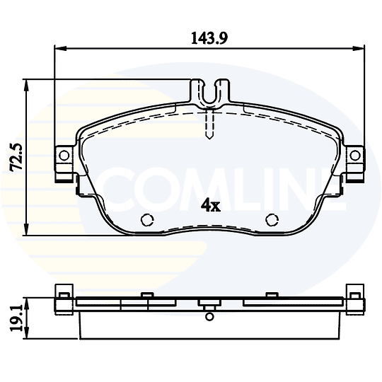 Pastillas Freno Mercedes Benz A220 2013-2018 Delantero