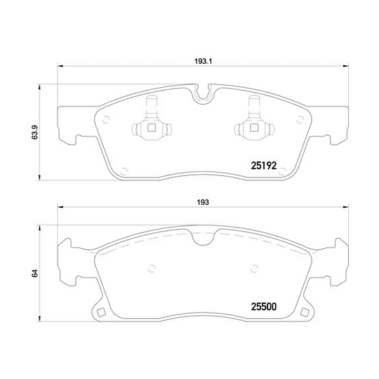 Pastillas Freno Mercedes Benz GL250 2013-2019 Delantero