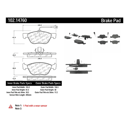 Pastillas Freno Fiat Strada 1996-2023 Delantero