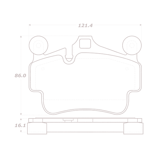 Pastillas Freno Porsche Cayman 2005-2012 Delantero, Trasero