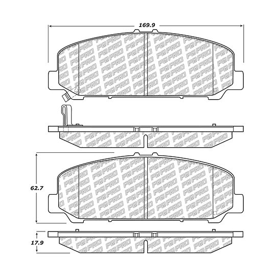 Pastillas Freno Nissan Armada 2004-2015 Delantero