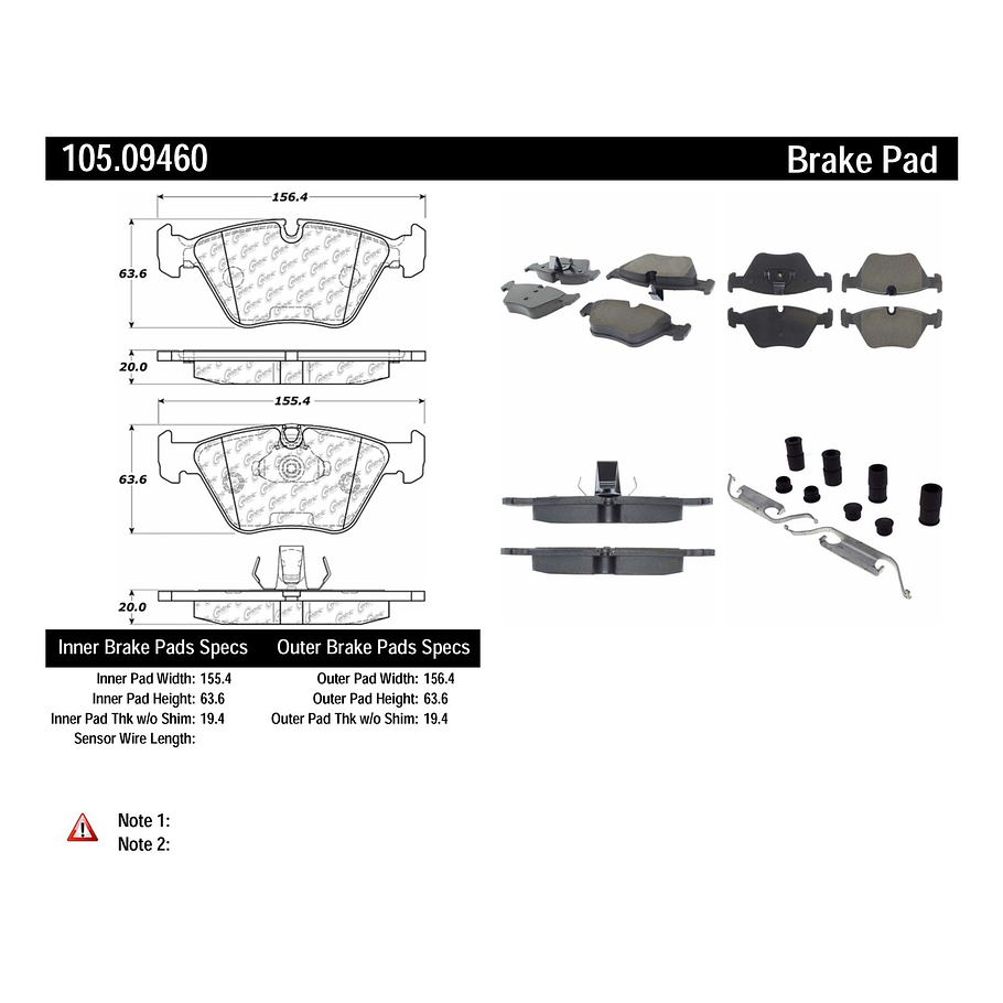 Pastillas Freno BMW 530d 1995-2003 Delantero 2