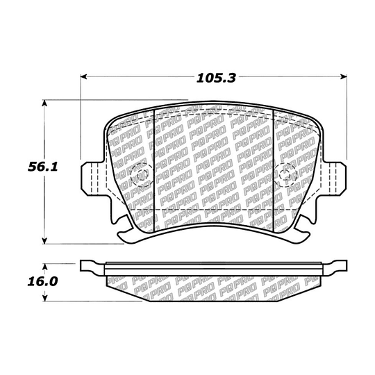 Pastillas Freno Volkswagen Golf 2020-2023 Trasero