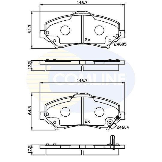 Pastillas Freno Chrysler Grand Voyager 2008-2019 Delantero