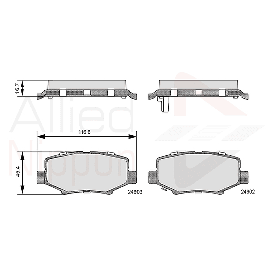 Pastillas Freno Jeep Liberty 2008-2013 Trasero