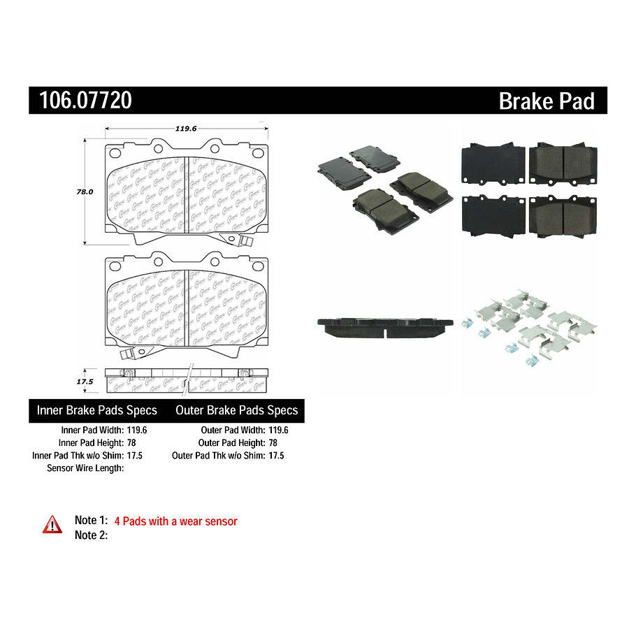 Pastillas Freno Toyota Land Cruiser (Confort models) 1998-20 2