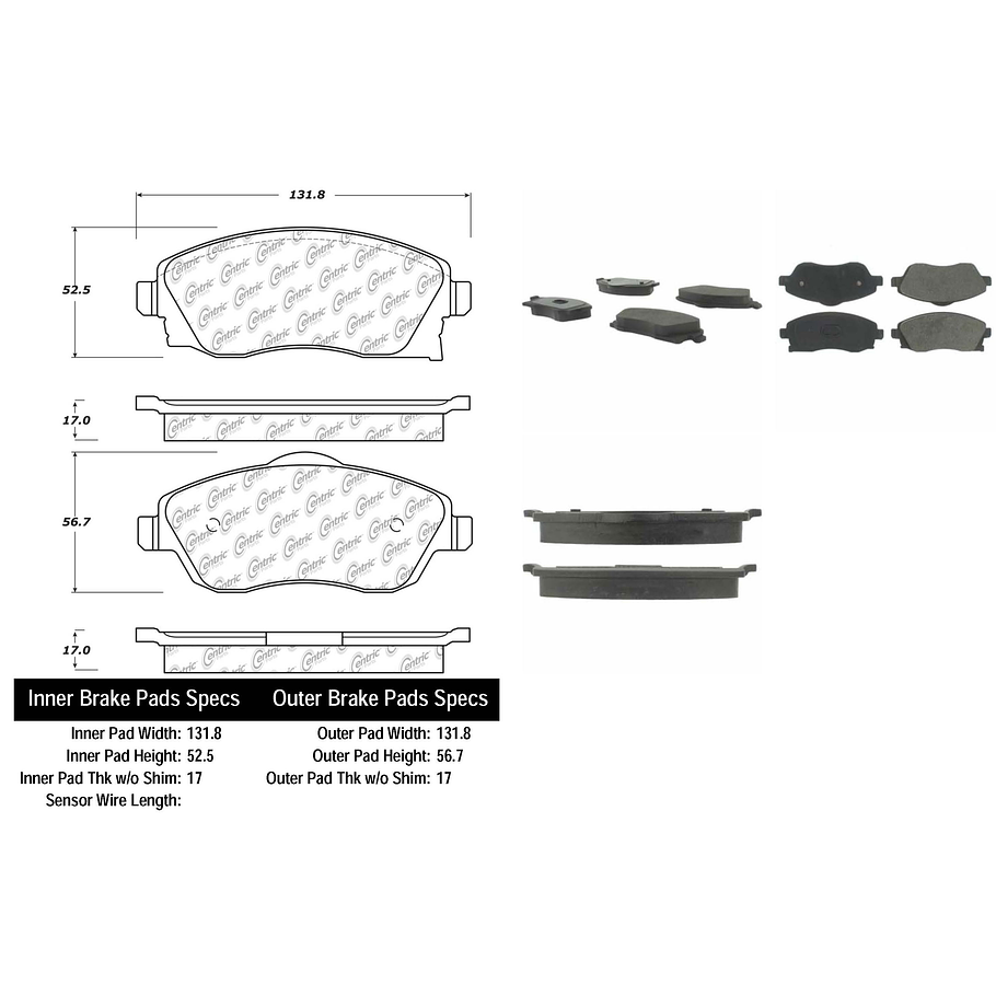 Pastillas Freno Chevrolet Montana 2003-2010 Delantero 2