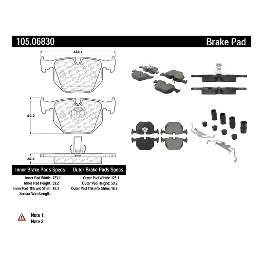 Pastillas Freno BMW 750i 1994-2001 Trasero