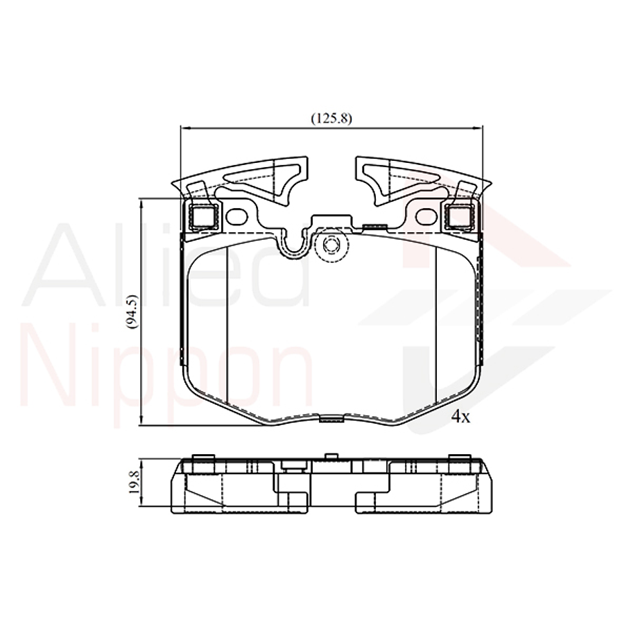 Pastillas Freno BMW Alpina B7 2015-2022 Delantero 2