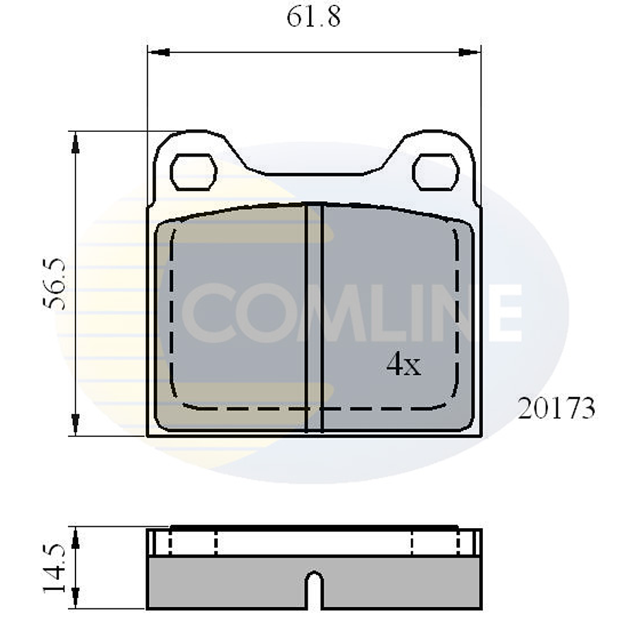 Pastillas Freno Mercedes Benz 220 SE 1959-1965 Delantero 2