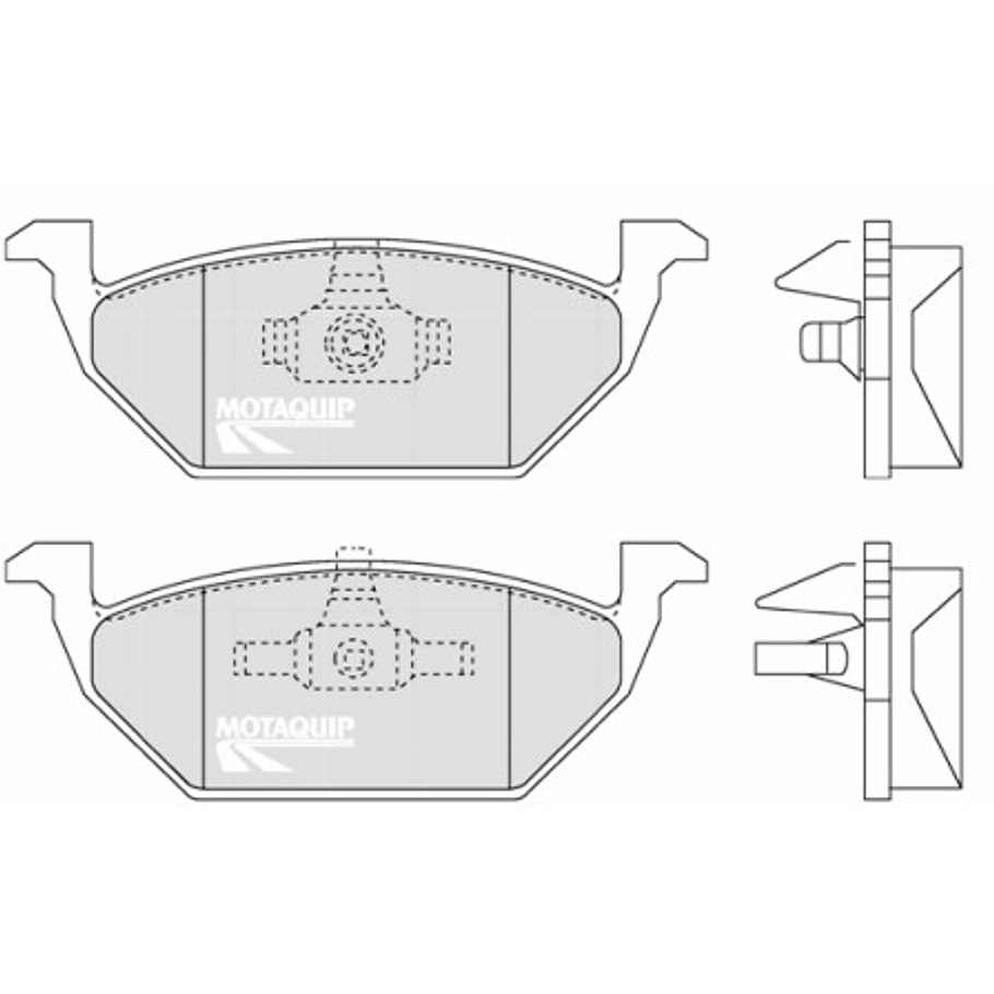 Pastillas Freno Volkswagen Golf Variant 2003-2010 Delantero 2