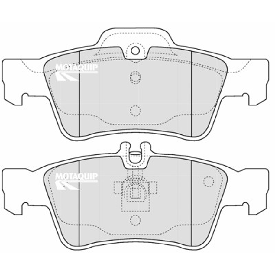 Pastillas Freno Mercedes Benz SLK550 AMG 2004-2010 Trasero 2