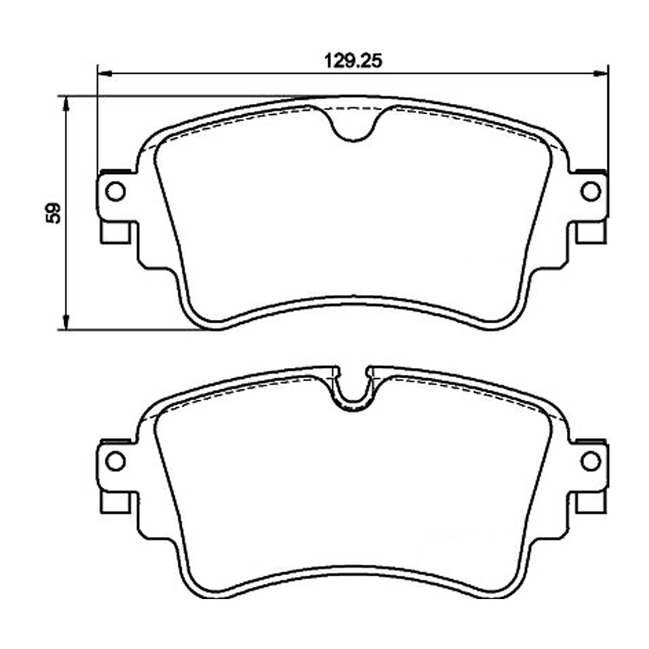 Pastillas Freno Audi A5 Convertible 2016-2023 Trasero 2