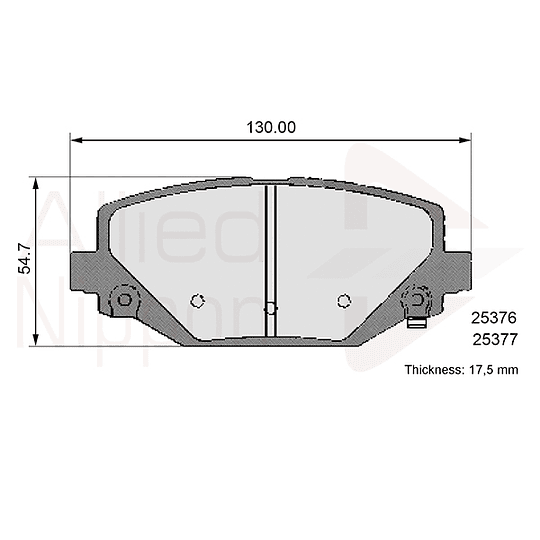 Pastillas Freno Chrysler Grand Voyager 2008-2019 Trasero