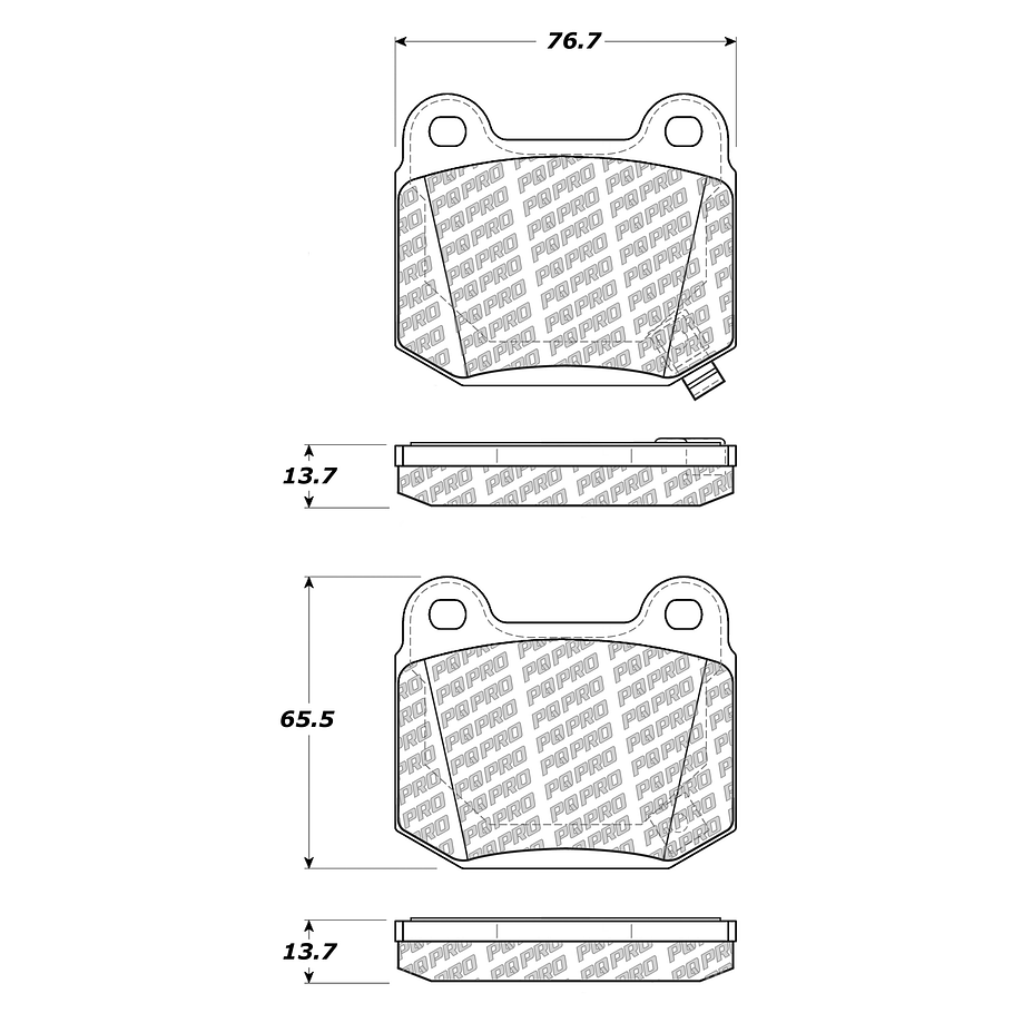 Pastillas Freno Subaru BRZ 2012-2020 Trasero 2